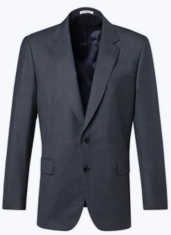 Fursac End-On-End Virgin Wool Large Jacket Charcoal Grey - End-On-End Hot