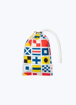 Fursac Flags Printed Swim Shorts Beige - French Flags Print Flash Sale
