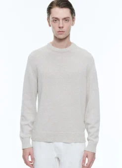 Fursac Flecked Linen And Cotton Sweater Flecked Beige Best Sale