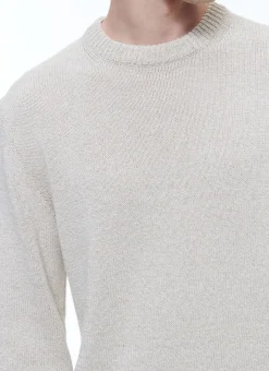 Fursac Flecked Linen And Cotton Sweater Flecked Beige Best Sale
