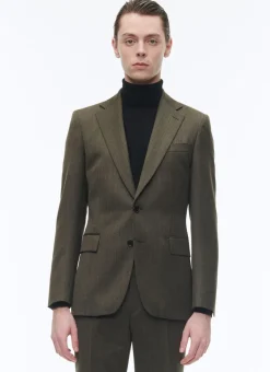 Fursac Flecked Wool Fitted Jacket Bronze Cheap