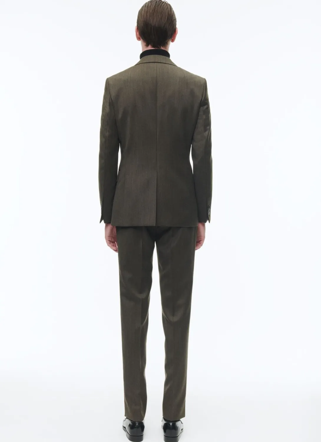 Fursac Flecked Wool Fitted Suit Bronze Store