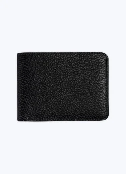 Fursac Grained Leather Wallet Black Hot