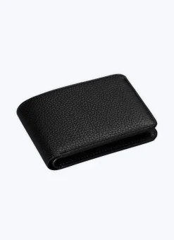 Fursac Grained Leather Wallet Black Hot