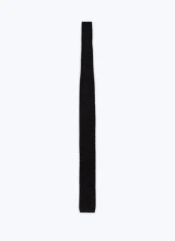 Fursac Knitted Silk Tie Black Best