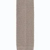 Fursac Knitted Silk Tie Ecru Hot