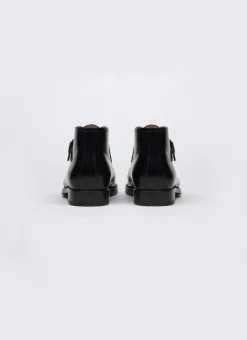 Fursac Leather Buckle Ankle Boots Black Shop