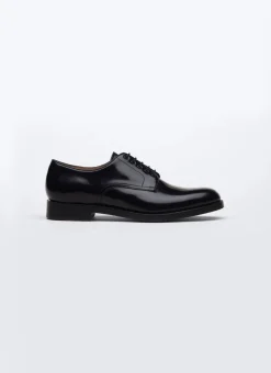 Fursac Leather Derby Shoes Black Store