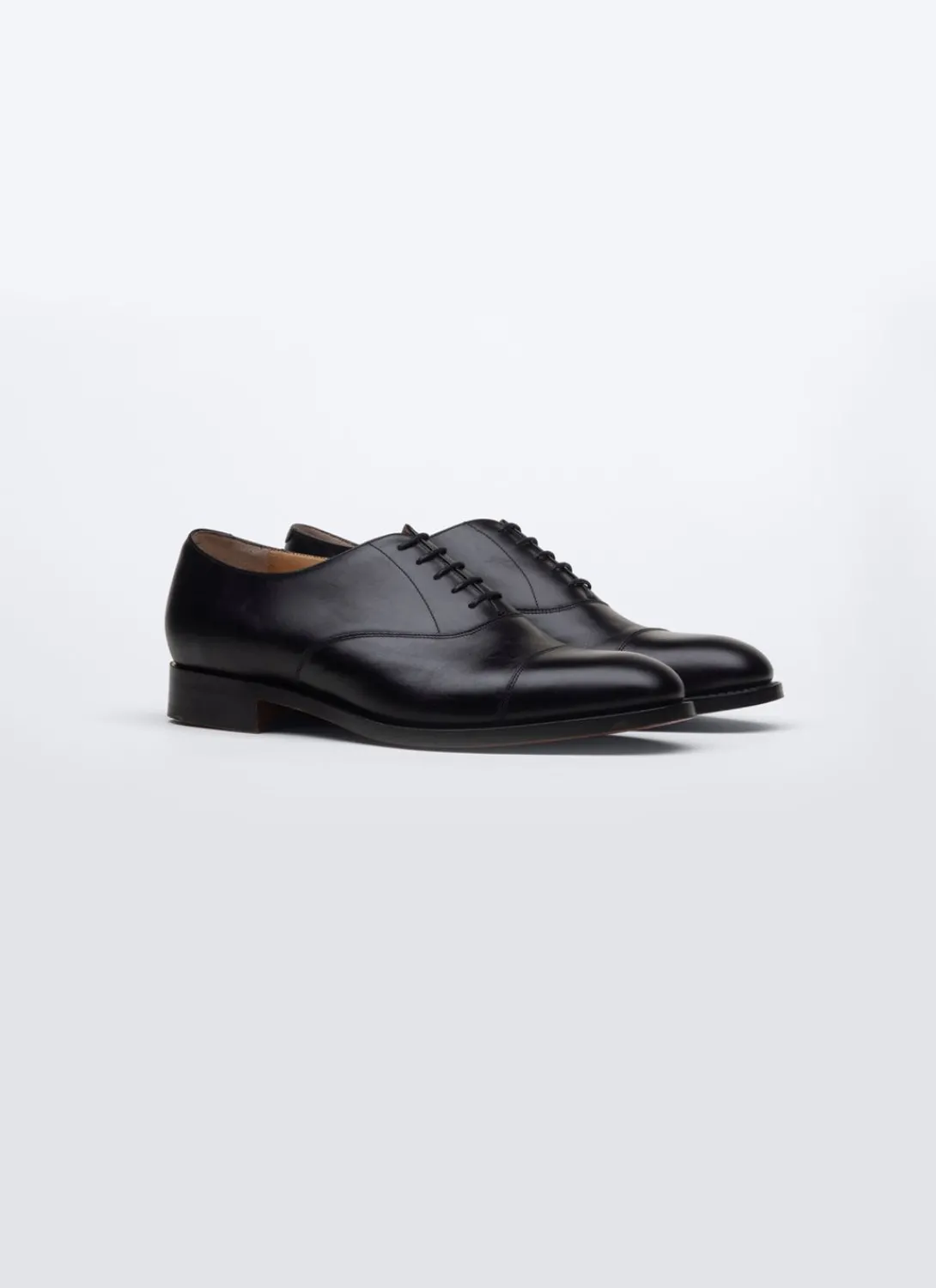 Fursac Leather Oxford Captoe Black Hot