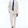 Fursac Linen And Certified Cotton Suit Beige Flash Sale