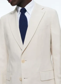 Fursac Linen And Certified Cotton Suit Beige Flash Sale
