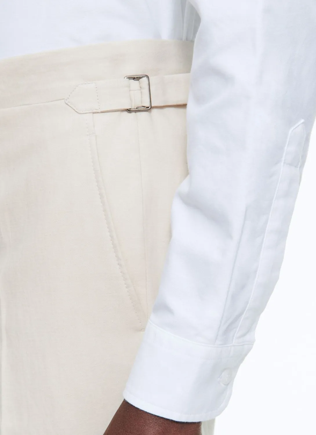 Fursac Linen And Certified Cotton Suit Beige Flash Sale