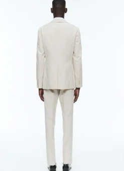 Fursac Linen And Certified Cotton Suit Beige Flash Sale