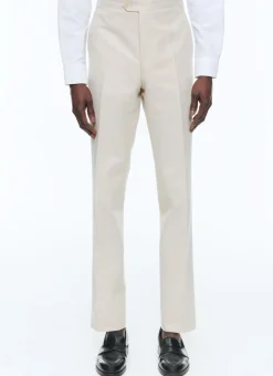 Fursac Linen And Certified Cotton Trousers Beige New