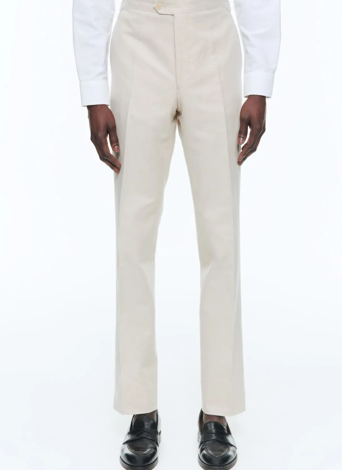 Fursac Linen And Certified Cotton Trousers Beige New