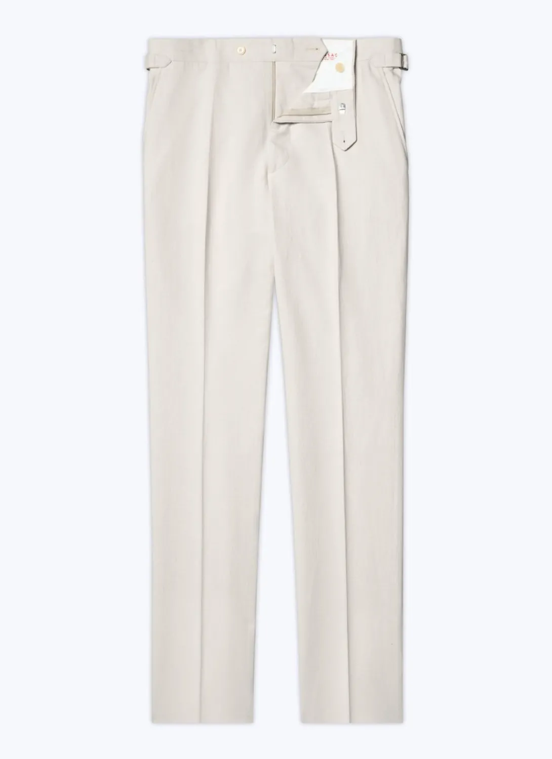 Fursac Linen And Certified Cotton Trousers Beige New