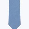 Fursac Linen And Cotton Chambray Tie Denim Blue Best Sale
