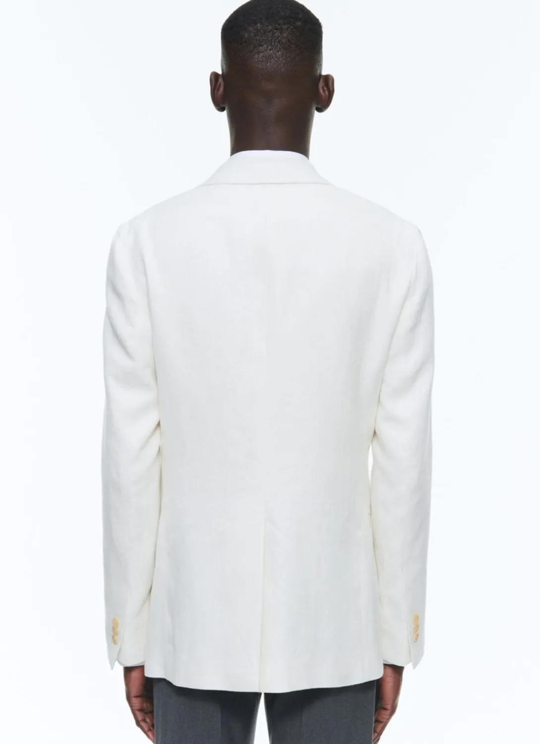 Fursac Linen And Cotton Houndstooth Jacket Ecru Shop