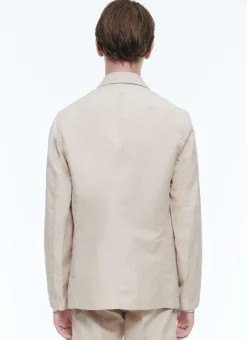 Fursac Linen And Cotton Slack Suit Beige Hot