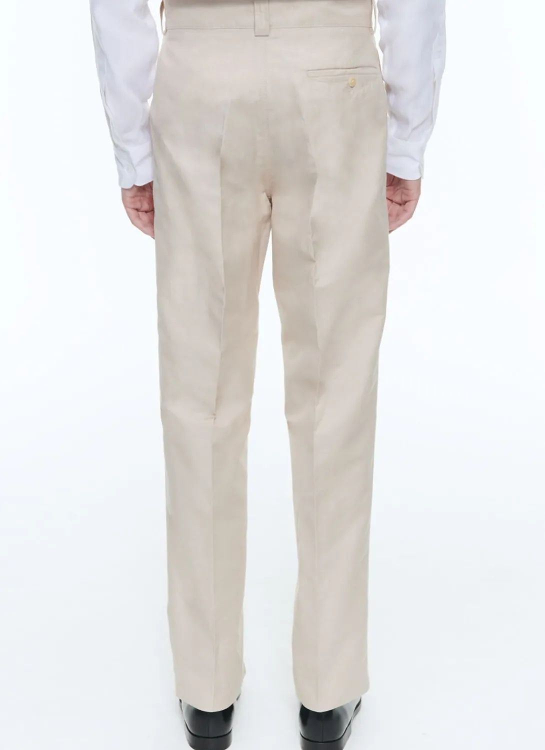 Fursac Linen And Cotton Slack Suit Beige Hot