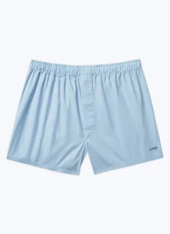 Fursac Lot Of 7 Cotton Boxer Shorts With Embroidery Blue - Daily Embroidery Best