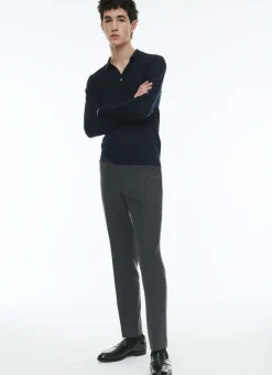 Fursac Merino Wool Sweater Navy Blue Online