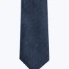 Fursac Micro Weaved Silk Tie Navy Blue Sale