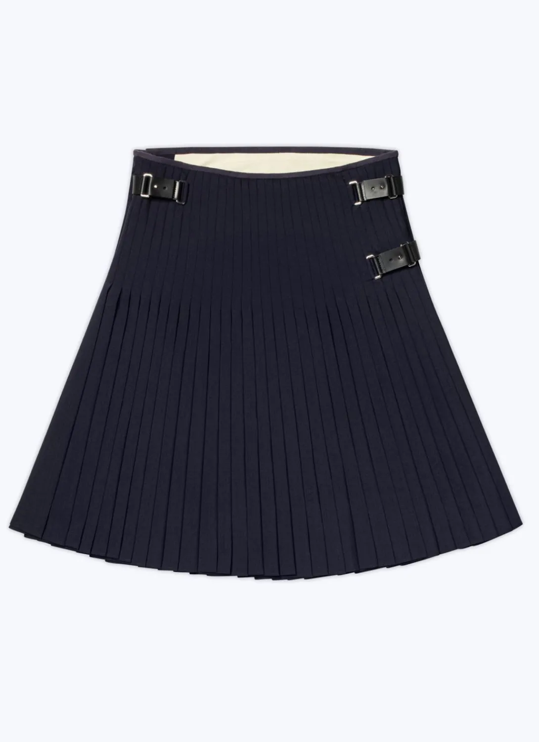Fursac Mohair And Virgin Wool Scottish Kilt Navy Blue Cheap