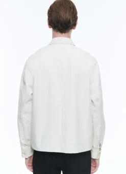 Fursac Organic Cotton Canvas Jacket Ecru Flash Sale