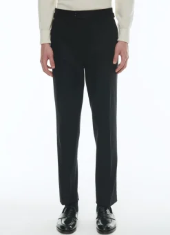 Fursac Organic Cotton Gabardine Chino Trousers Black Shop