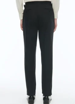 Fursac Organic Cotton Gabardine Chino Trousers Black Shop