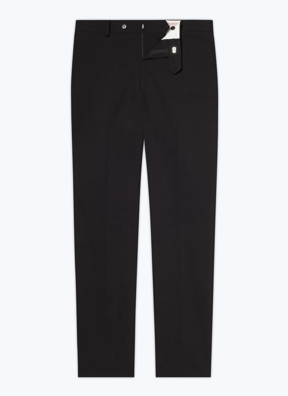 Fursac Organic Cotton Gabardine Chino Trousers Black Shop