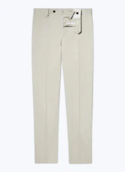 Fursac Organic Cotton Gabardine Chino Trousers Chalky White New