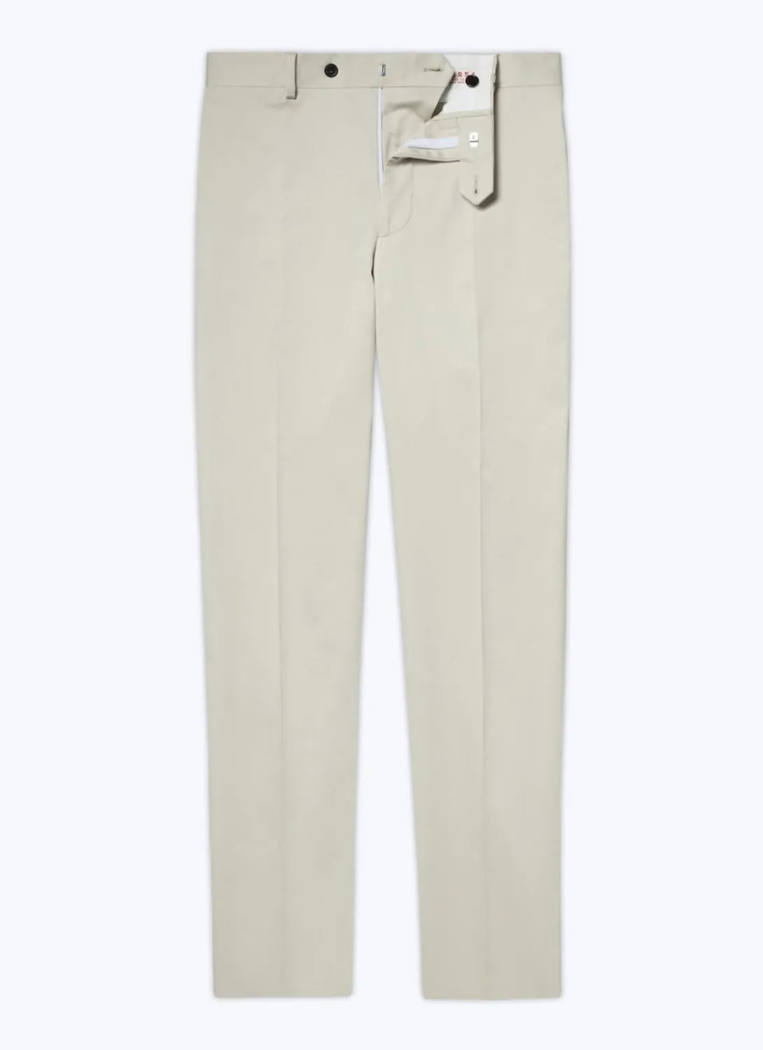 Fursac Organic Cotton Gabardine Chino Trousers Chalky White New