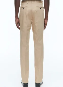 Fursac Organic Cotton Gabardine Chino Trousers Beige Clearance