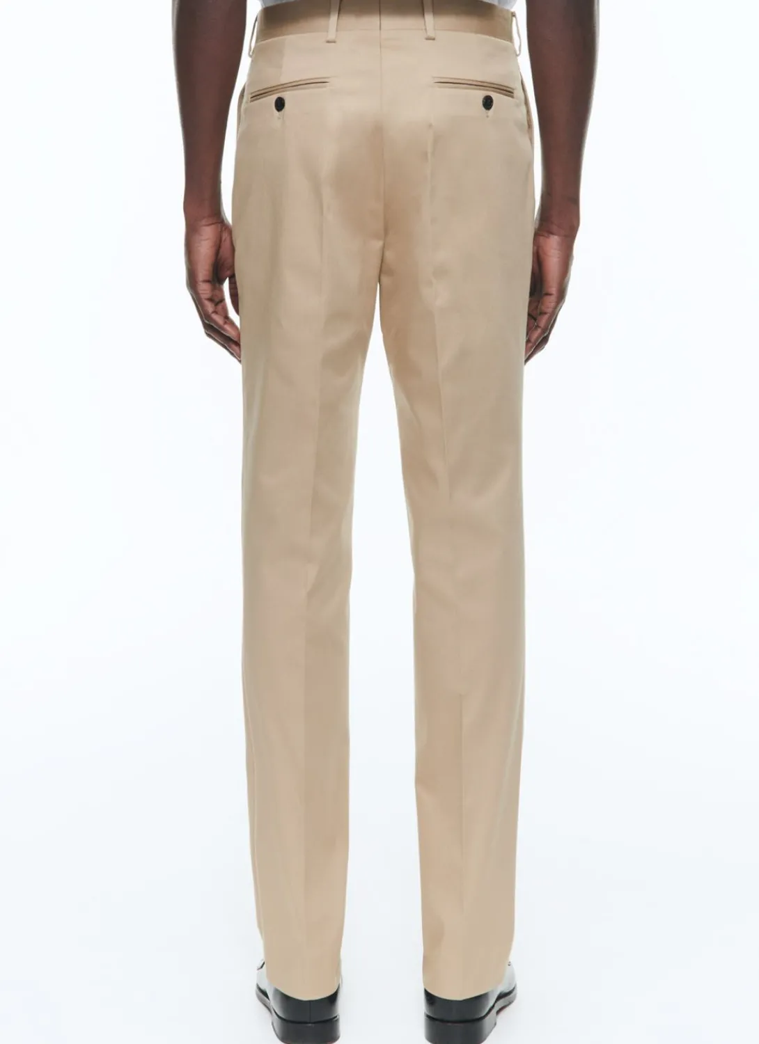 Fursac Organic Cotton Gabardine Chino Trousers Beige Clearance