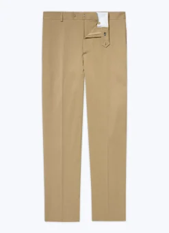 Fursac Organic Cotton Gabardine Chino Trousers Beige Clearance