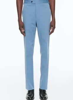 Fursac Organic Cotton Gabardine Trousers Indian Blue Cheap