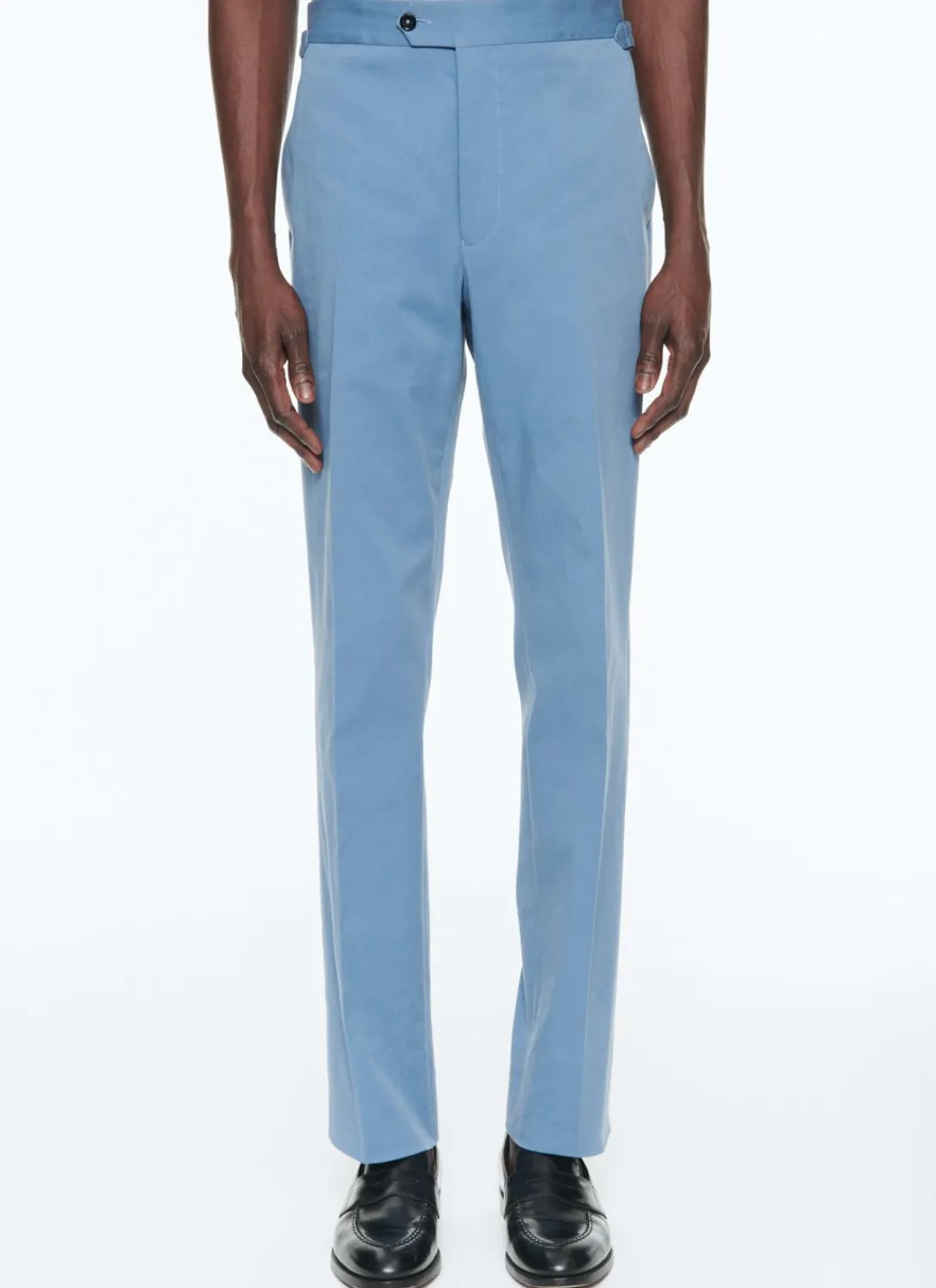 Fursac Organic Cotton Gabardine Trousers Indian Blue Cheap