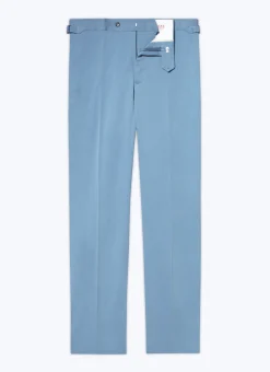 Fursac Organic Cotton Gabardine Trousers Indian Blue Cheap
