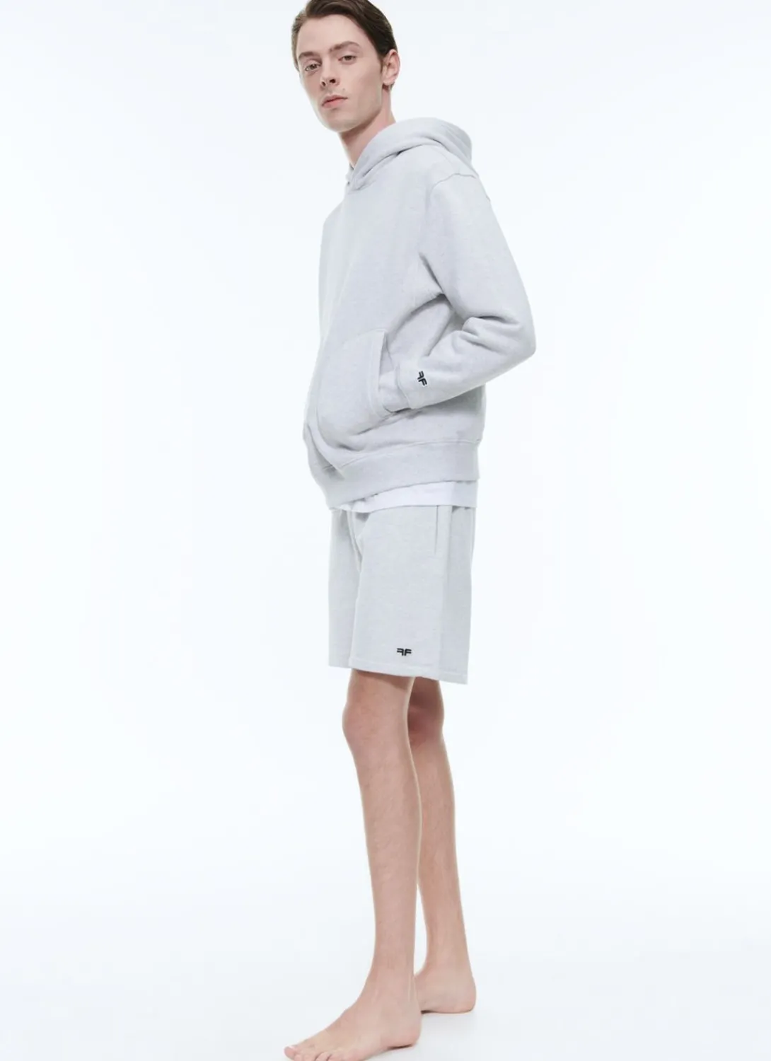 Fursac Organic Cotton Jersey Hoody Grey Hot