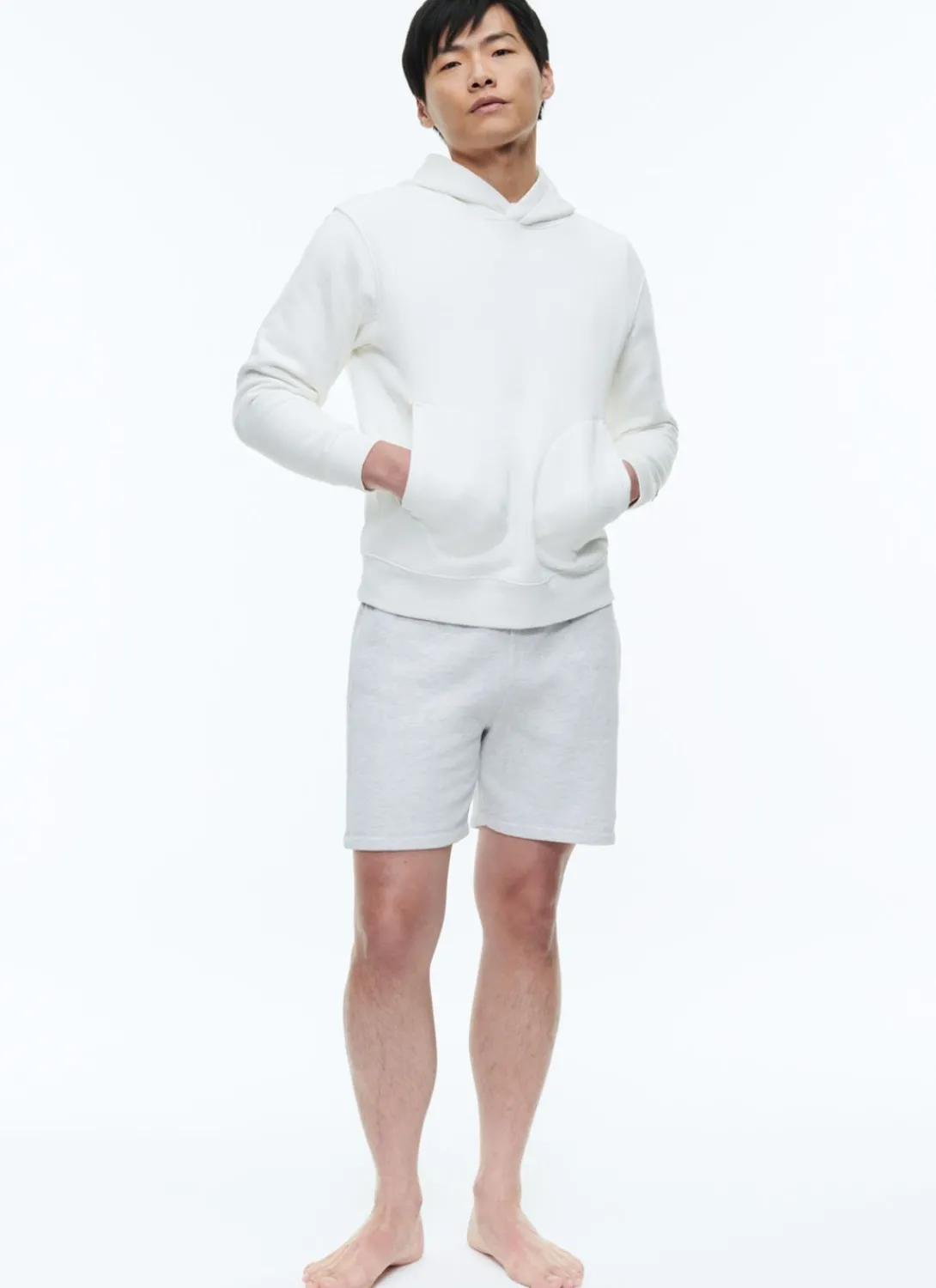 Fursac Organic Cotton Jersey Hoody White New
