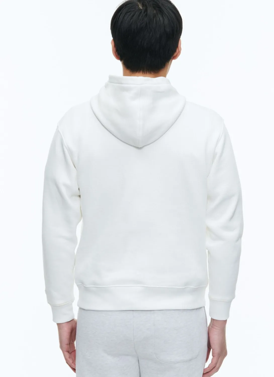 Fursac Organic Cotton Jersey Hoody White New