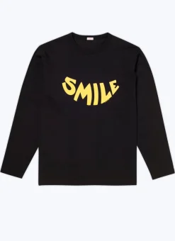 Fursac Organic Cotton Jersey T-Shirt Black - Yellow 
