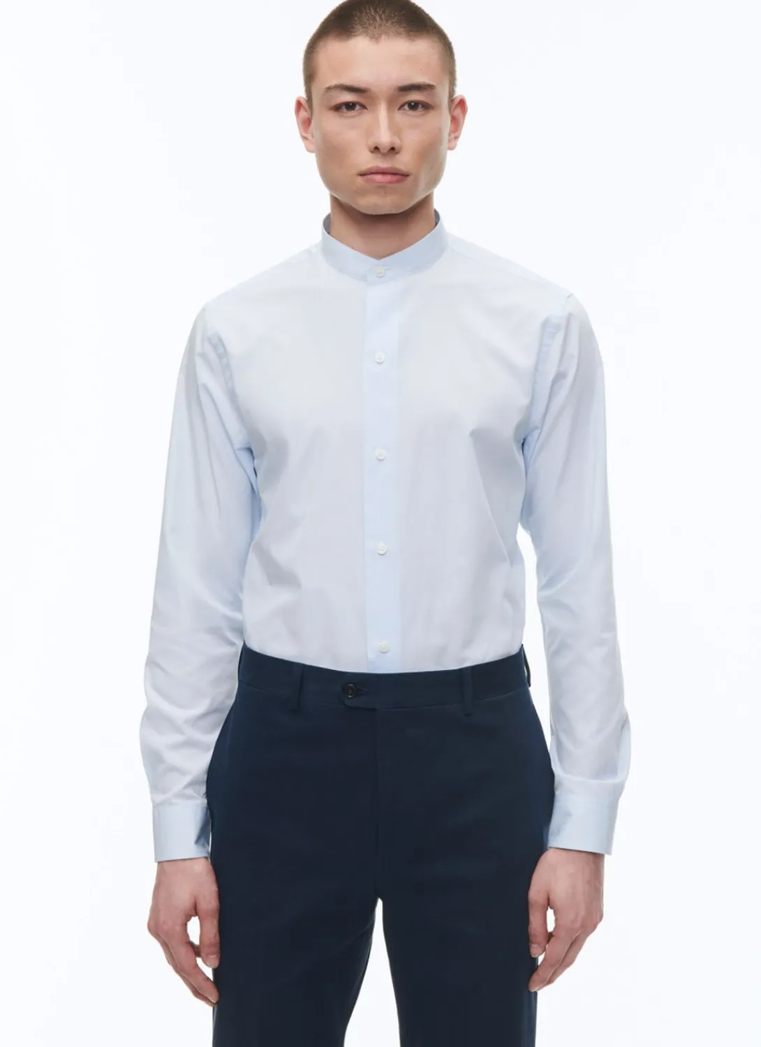 Fursac Organic Cotton Poplin Shirt Sky Blue Fashion