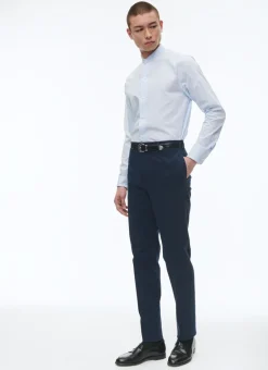 Fursac Organic Cotton Poplin Shirt Sky Blue Fashion
