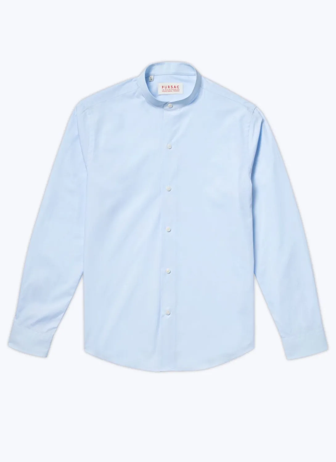 Fursac Organic Cotton Poplin Shirt Sky Blue Fashion