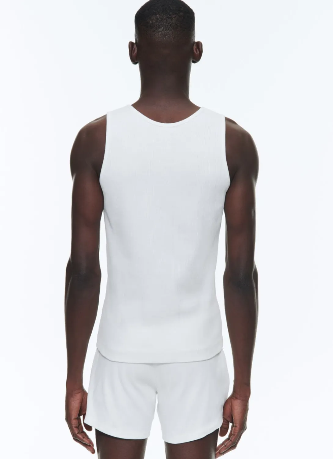 Fursac Organic Cotton Ribbed Tank Top Ecru Cheap