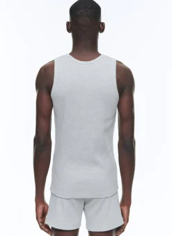 Fursac Organic Cotton Ribbed Tank Top Grey Best Sale