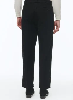 Fursac Organic Cotton Straight Chino Trousers Black Best